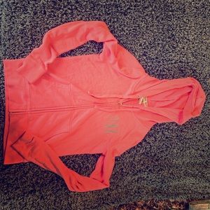 PINK zip up hoodie size XS